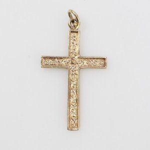 12k Gold 1.62g Cross Pendant
